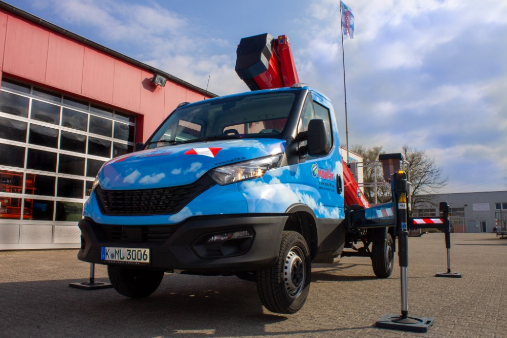 Eine unserer LKW-Hubarbeitsbühnen